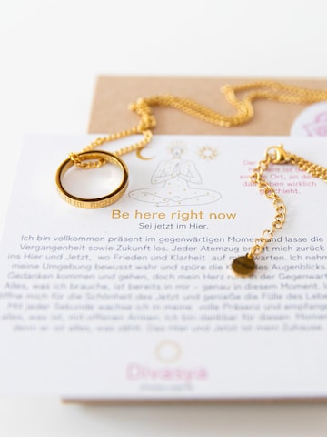 Divasya Necklace 'Be here right now' in Gold
