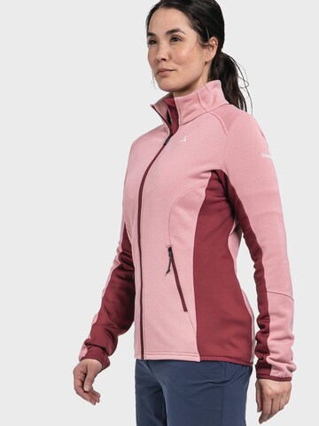 Schöffel Functionele fleece jas 'Lodron' in Roze