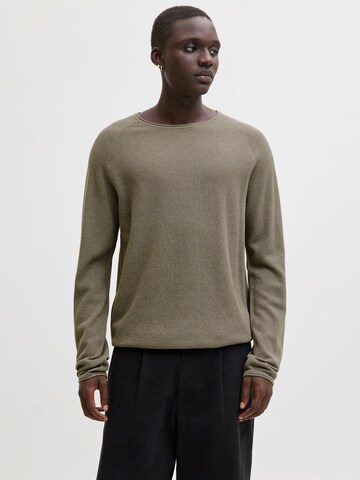 Regular fit Pullover 'JJEHill' di JACK & JONES in grigio: frontale