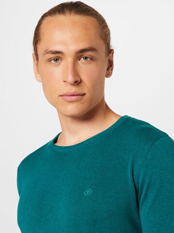 TOM TAILOR Klasický střih Svetr – modrá