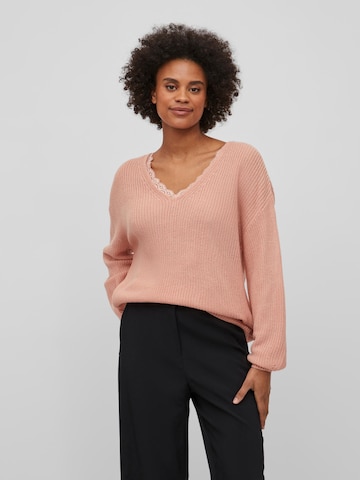 VILA Sweater 'Oa' in Pink: front