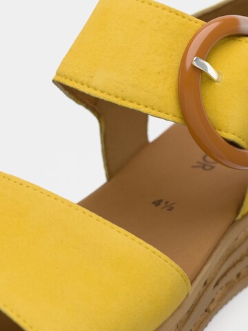 GABOR Sandale in Gelb