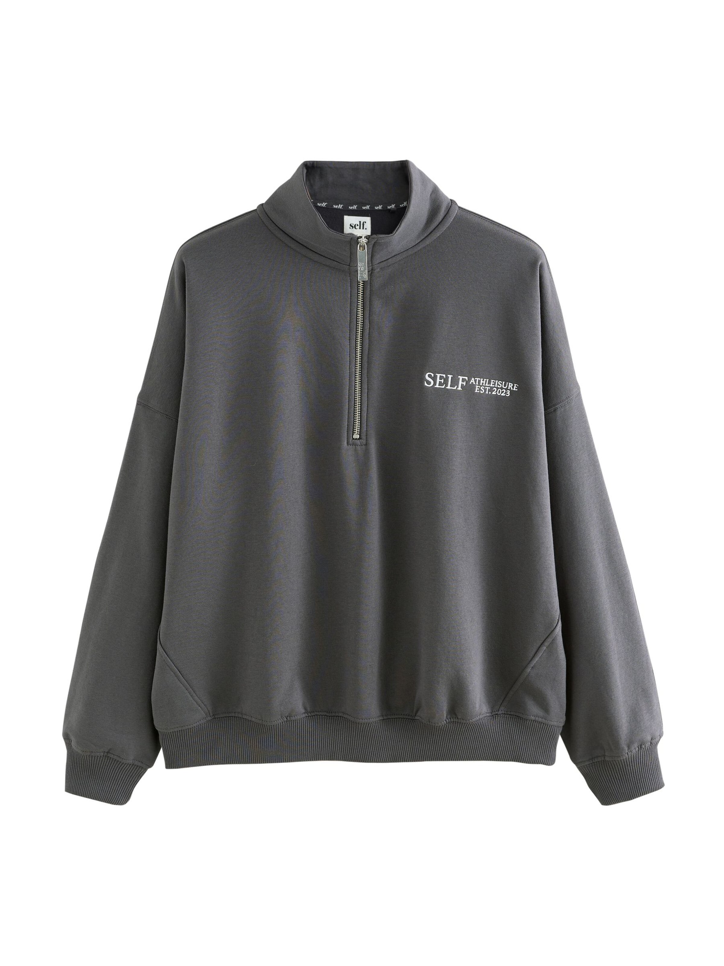 self. Sweatshirt in Grau: Vorderseite