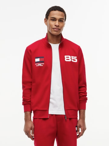 TOMMY HILFIGER Суичъри с качулка 'COUNTRIES' в червено: отпред