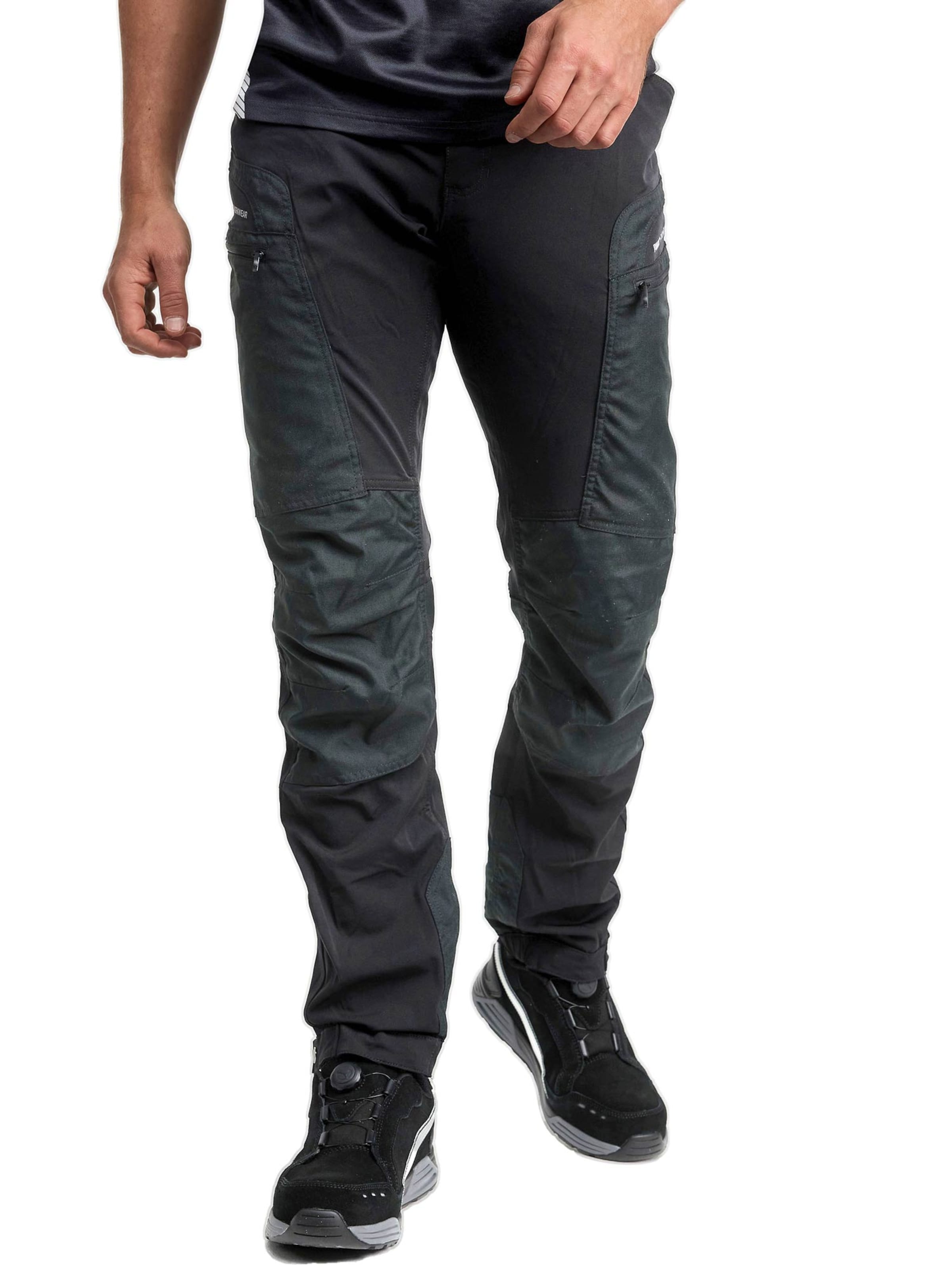 PUMA Workwear Regular Outdoor Pants 'ProOne' in Black: front