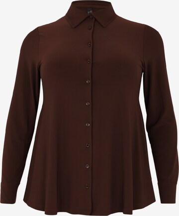 Yoek Blouse in Brown: front