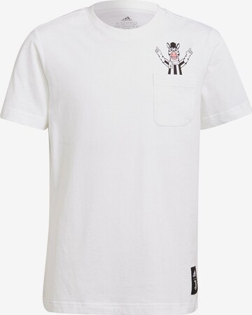 T-Shirt fonctionnel 'Juventus Turin' ADIDAS PERFORMANCE en blanc : devant