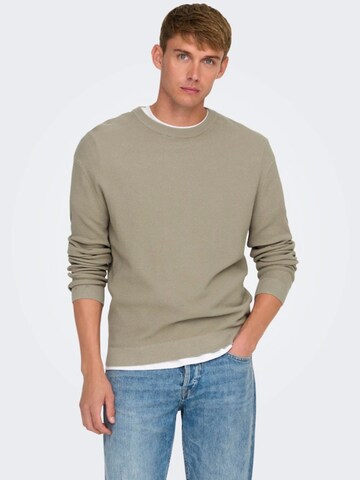 Only & Sons Pullover i beige