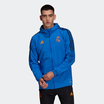 ADIDAS PERFORMANCE Sportjacke 'Real Madrid Tiro' in Blau: predná strana