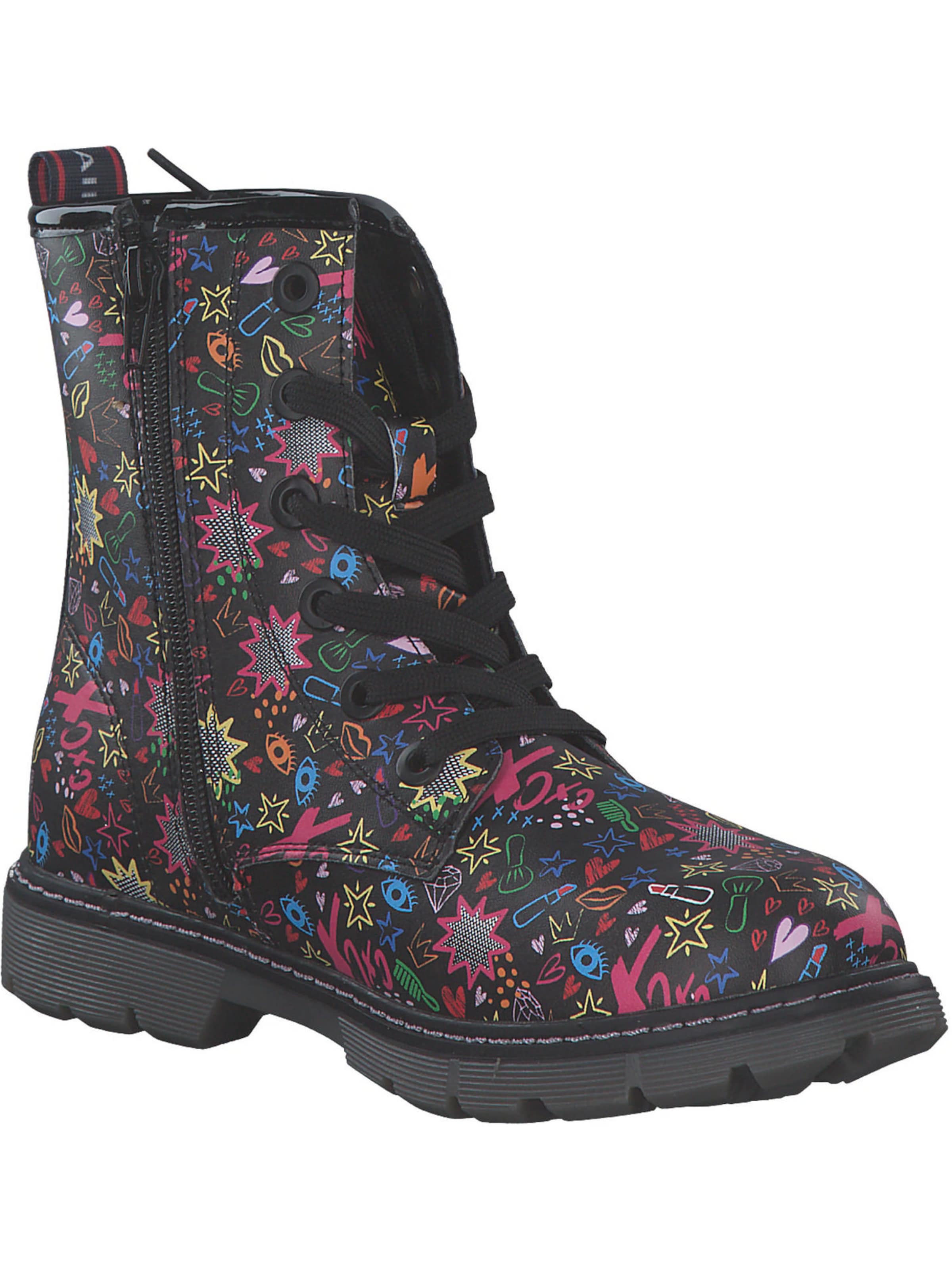 TOM TAILOR Kozačky – černá