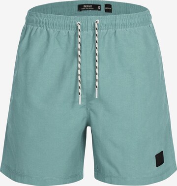 INDICODE JEANS Board Shorts 'Ace' in Green: front