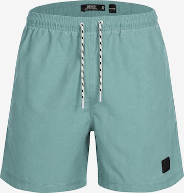 INDICODE JEANS Board Shorts 'Ace' in Green: front
