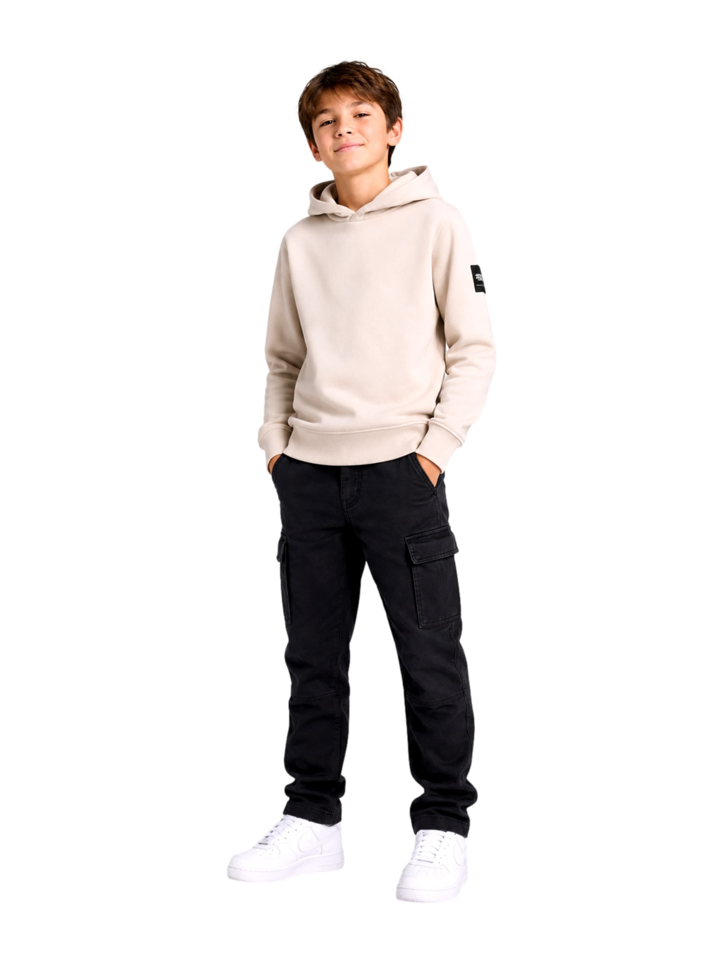 Jack & Jones Junior Sweatshirt 'JJCleveland' i beige
