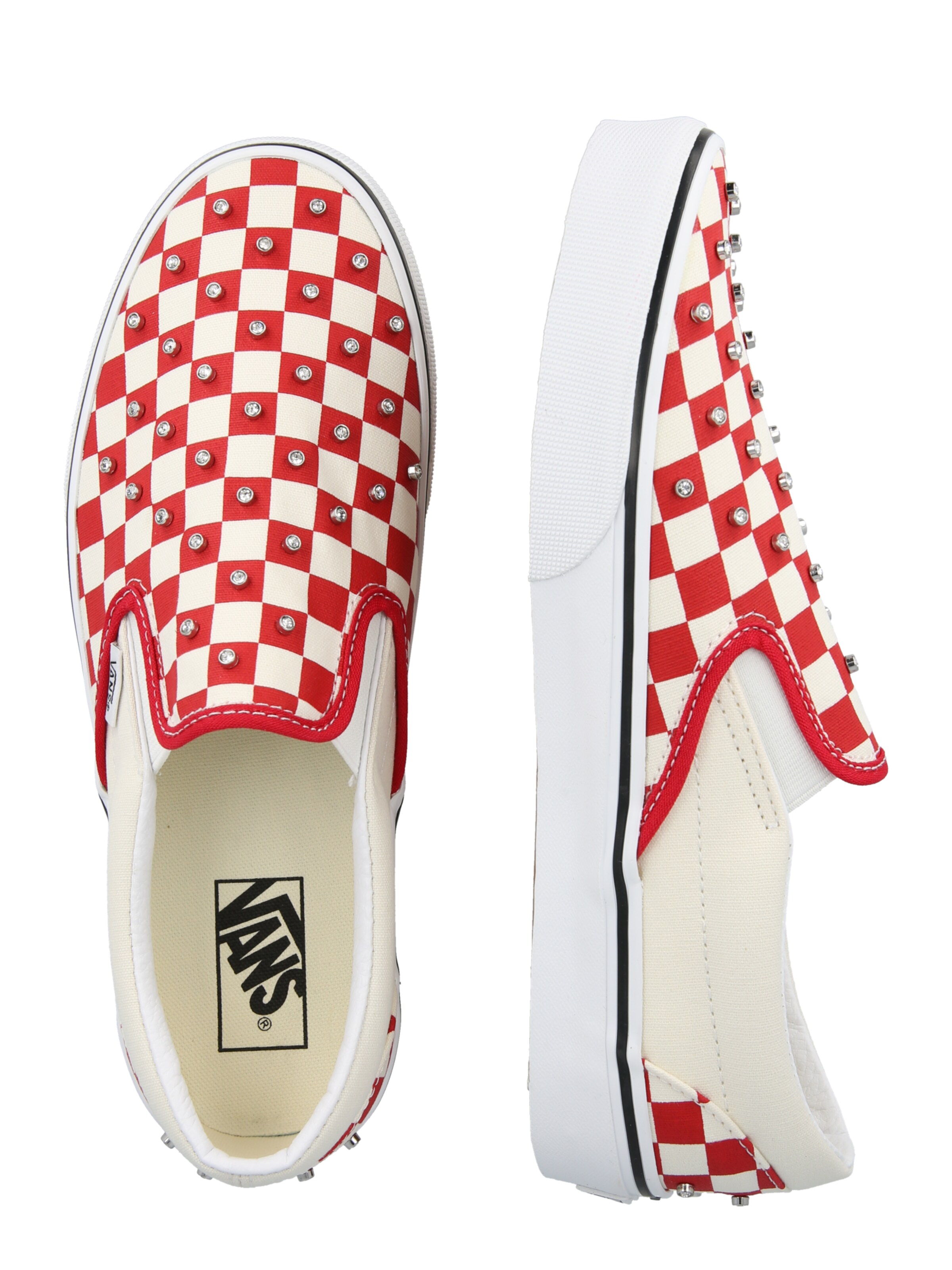 VANS Slip on -tennarit 'Classic' värissä punainen: sivusta