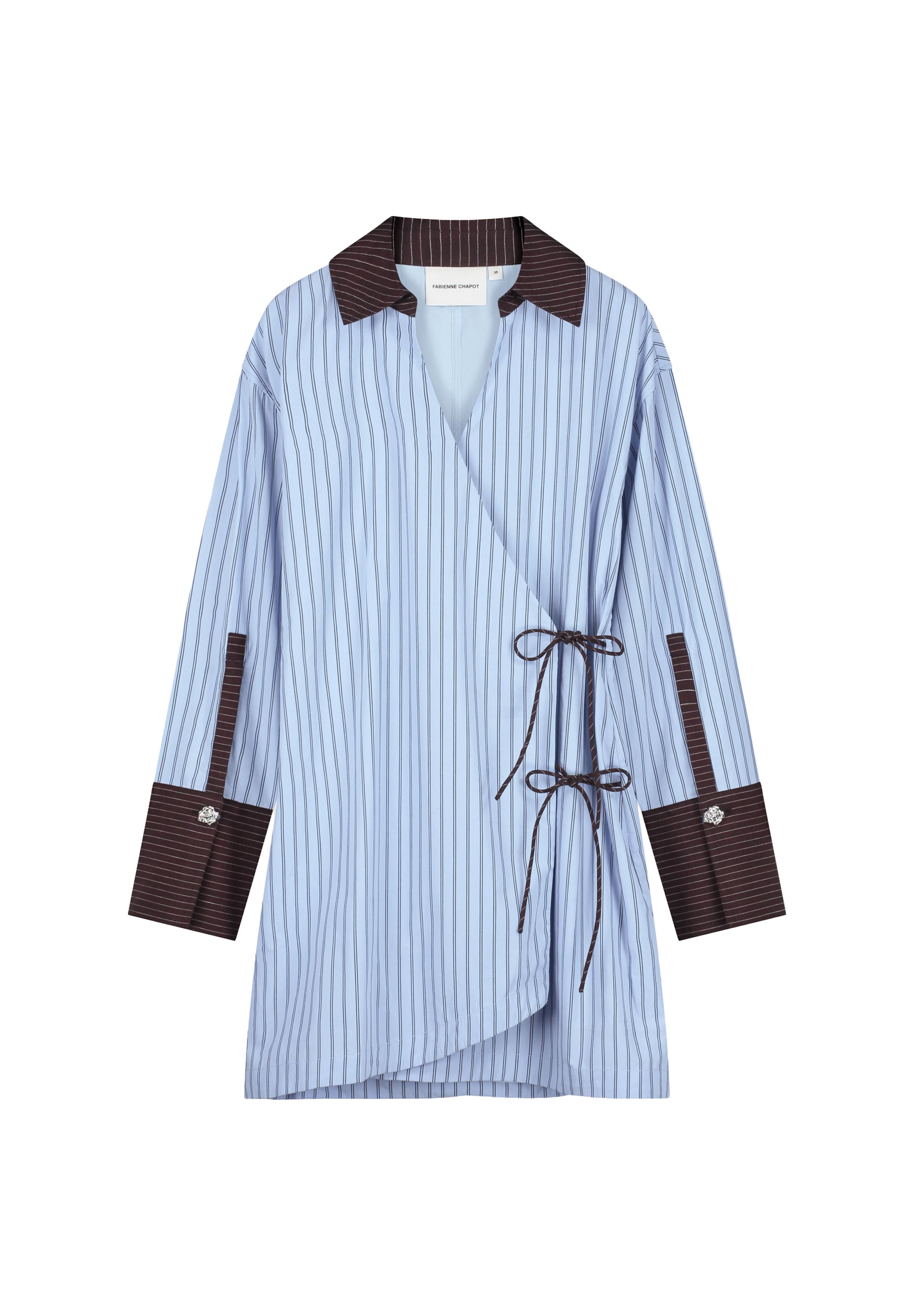 Fabienne Chapot Jurk in Blauw: voorkant
