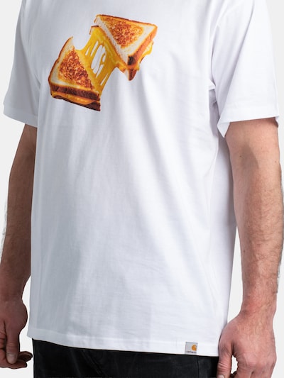 Carhartt WIP T-Shirt 'Cheese Toast' in S in beige / braun / karamell / weiß, Produktansicht