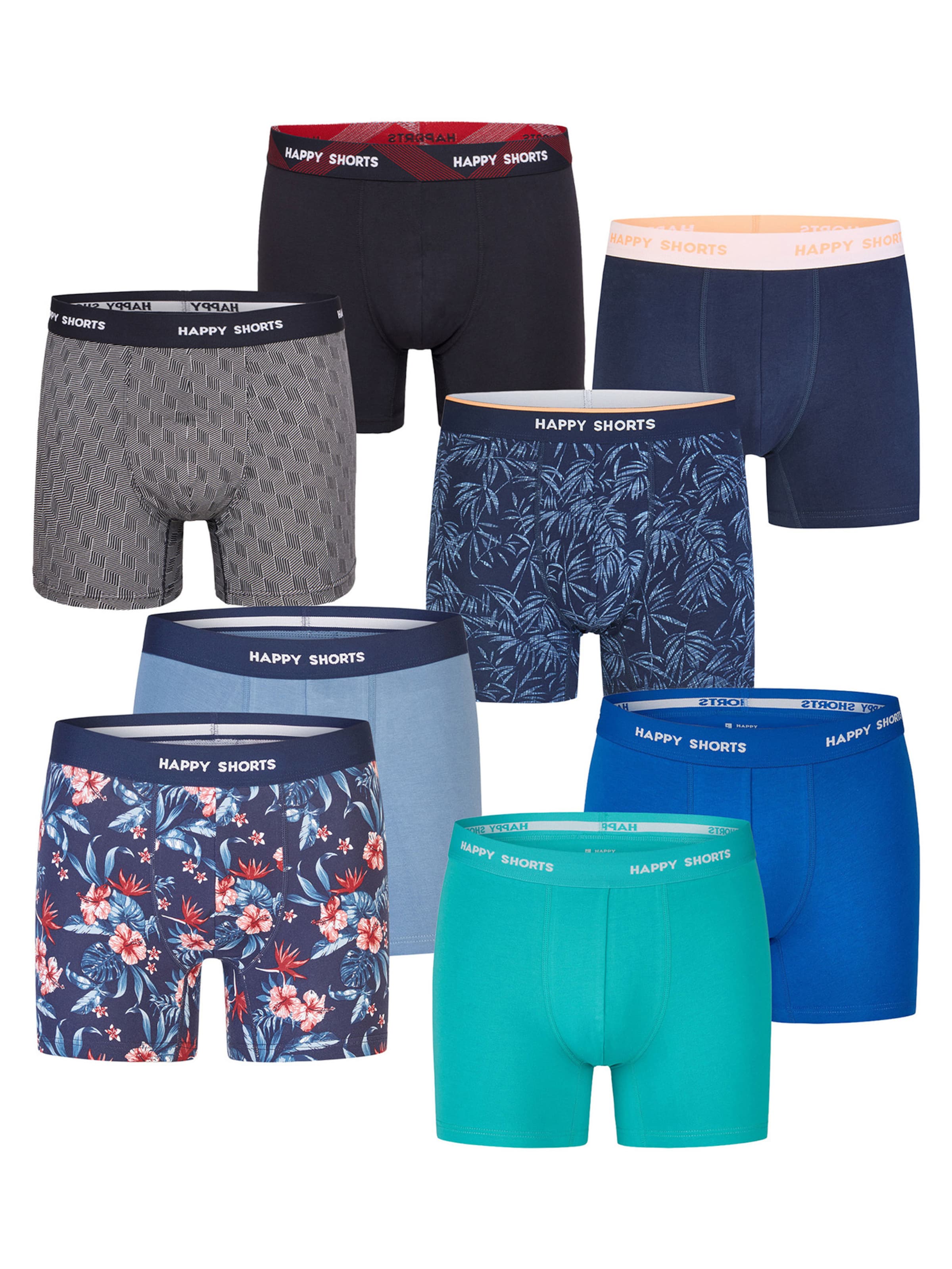 Happy Shorts - Boxers ' Geo ' em mistura de cores: frente