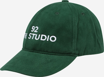 92 The Studio Cap in Green: front