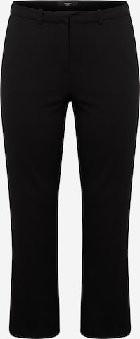 Vero Moda Curve Regular Trousers 'Zamira' in Black: front