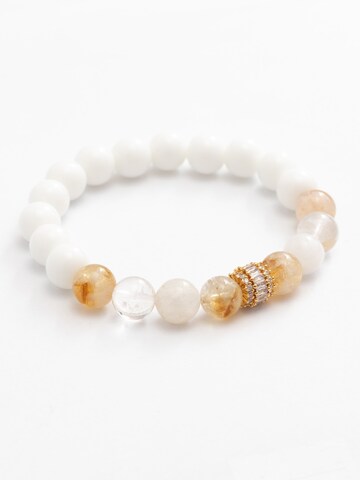 Secret Stones Armband 'Radiant Flow' in Weiß