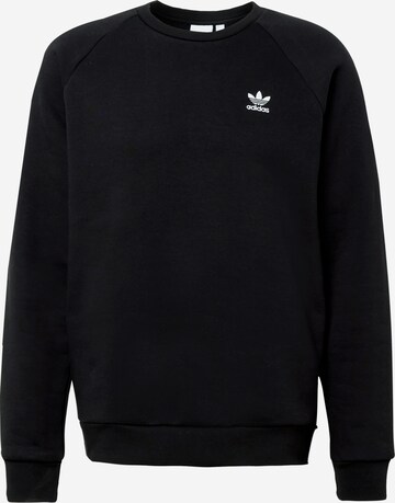 ADIDAS ORIGINALS Свитшот 'Trefoil Essentials ' в Черный: спереди