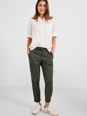 CECIL Slim fit Pants 'Tracey' in Green