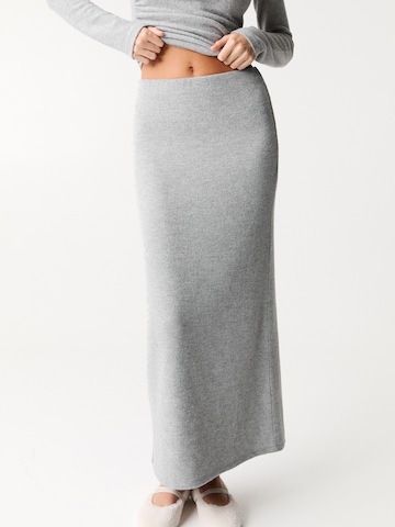 Pull&Bear Rok in Grijs: voorkant