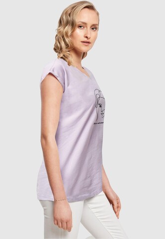 Merchcode T-Shirt 'WD - Woman Figure' in Lila