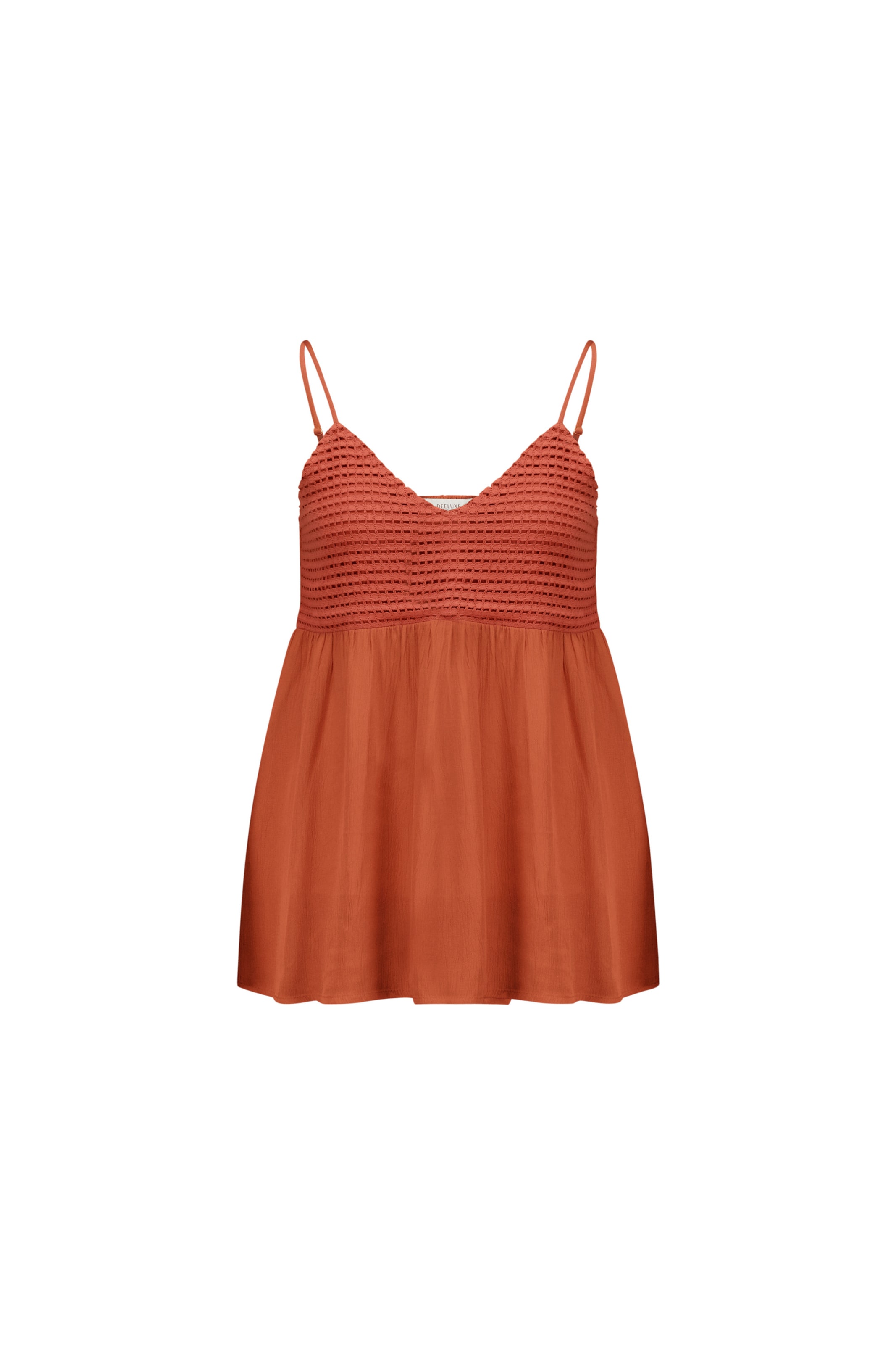 Deeluxe Top 'Luz' in Oranje: voorkant