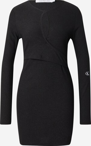 Calvin Klein Jeans Kleid in Schwarz: predná strana