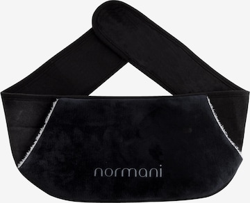 Bouillottes et coussins normani en noir : devant