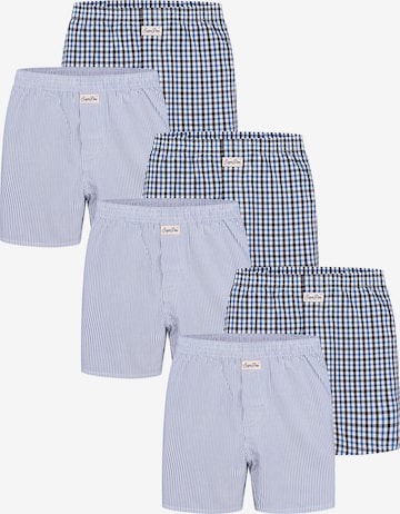 Boxers ' Mix Karos ' Sugar Pine en bleu : devant