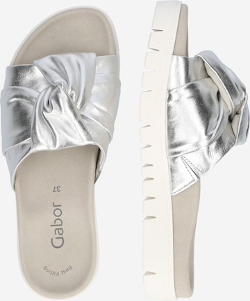 GABOR Mules in Silver