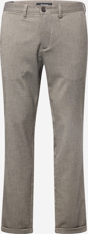 Regular Pantalon chino 'Liam' Matinique en marron : devant