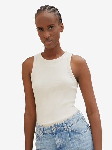 TOM TAILOR DENIM Top in Beige