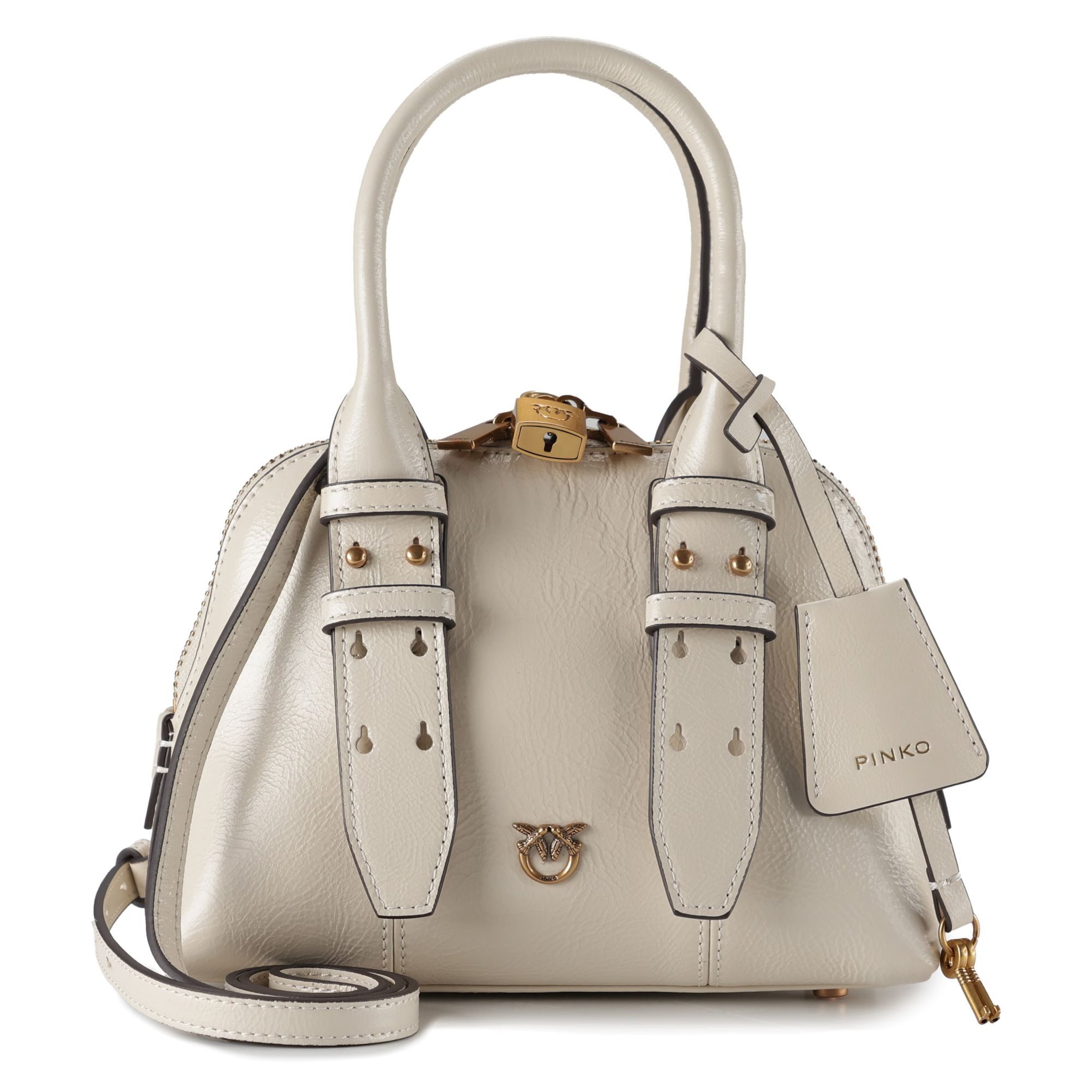 Borsa a mano di PINKO in beige: frontale