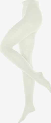 BURLINGTON Strumpfhose 'Rib Couture' in Weiß: Vorderseite