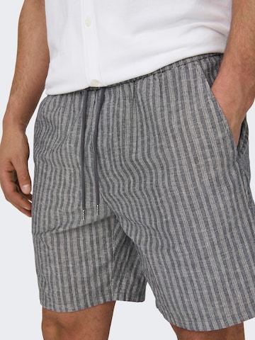 regular Pantaloni 'Tel' di Only & Sons in grigio