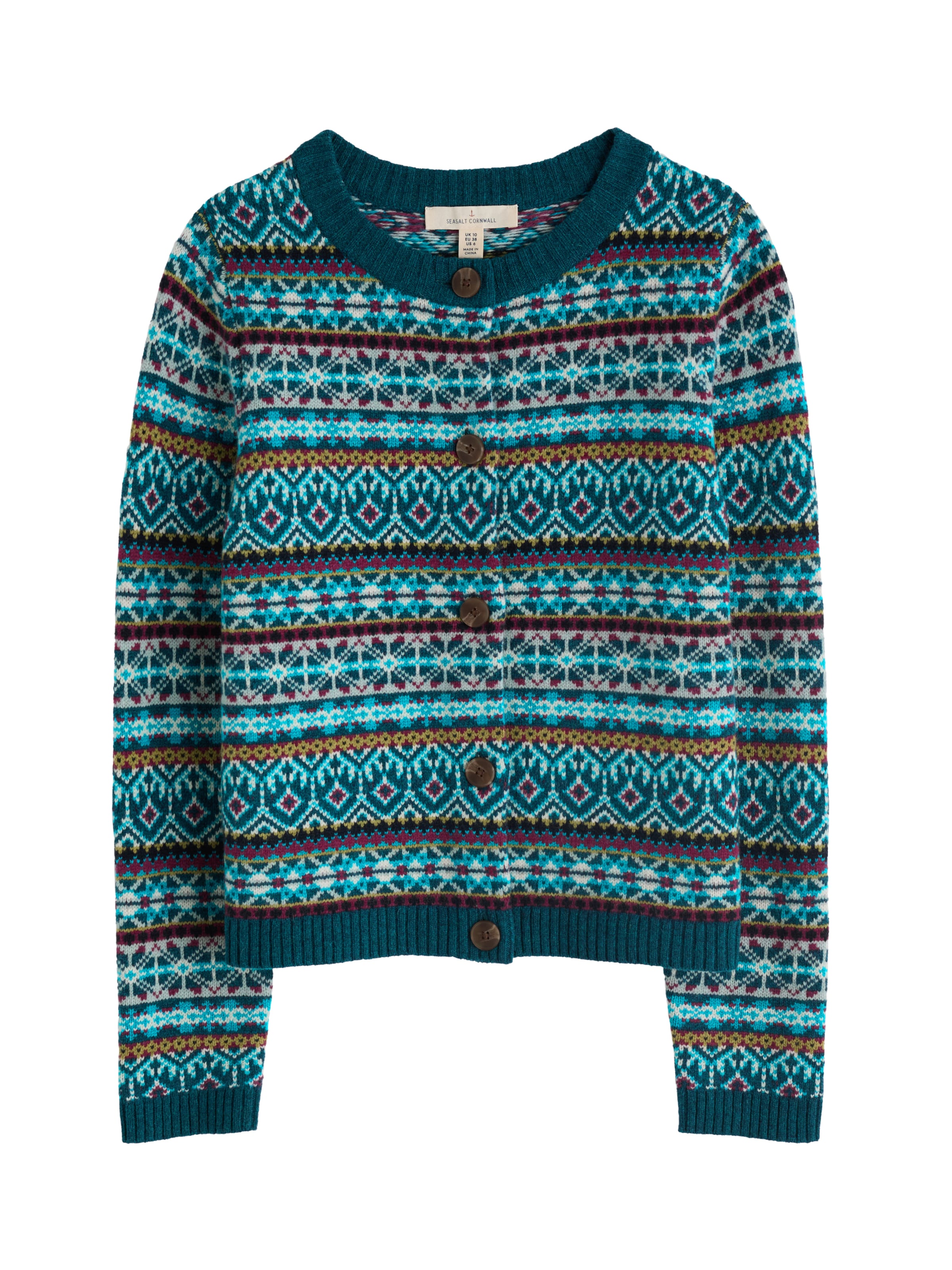 Seasalt Cornwall Neuletakki 'Percella Cove' värissä monivärinen: etupuoli