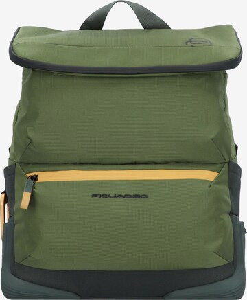 Piquadro Backpack 'Corner' in Green: front
