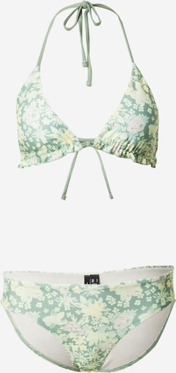 VERO MODA Bikini 'LODI' en jaune pastel / vert / blanc, Vue avec produit