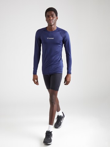 T-Shirt fonctionnel Hummel en bleu