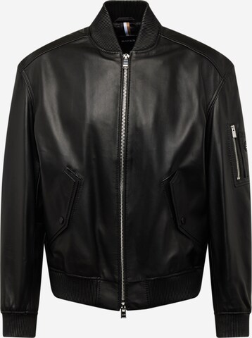 BOSSPrijelazna jakna 'Maidoc' - crna boja: prednji dio