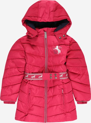 SALT AND PEPPER Coat 'Riding School' in Pink: front
