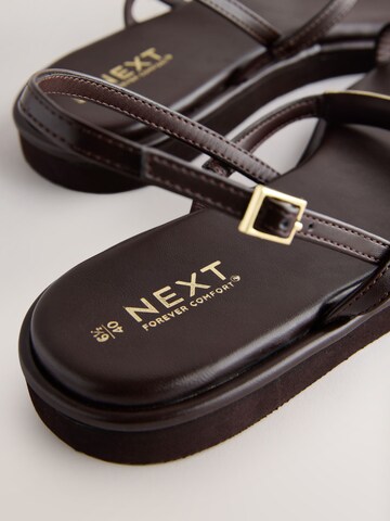 Next - Sandalias en marrón