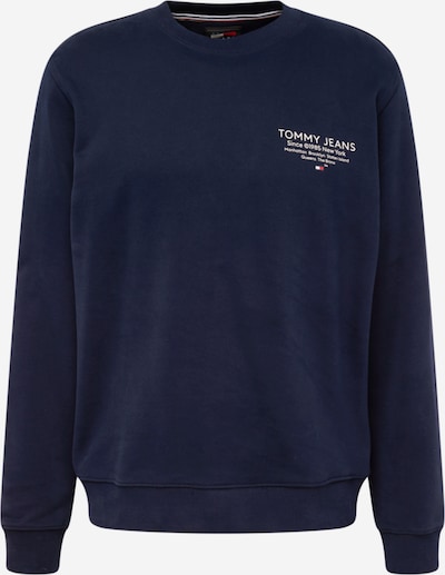 Tommy Jeans Sweatshirt 'ESSENTIAL' in de kleur Navy / Wit, Productweergave