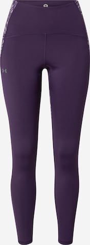 UNDER ARMOUR Workout Pants 'RUSH' in Purple: front
