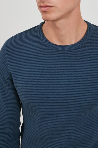 !Solid Strickpullover 'Nicholas' in Blau