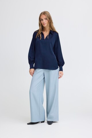ICHI Bluse in Blau