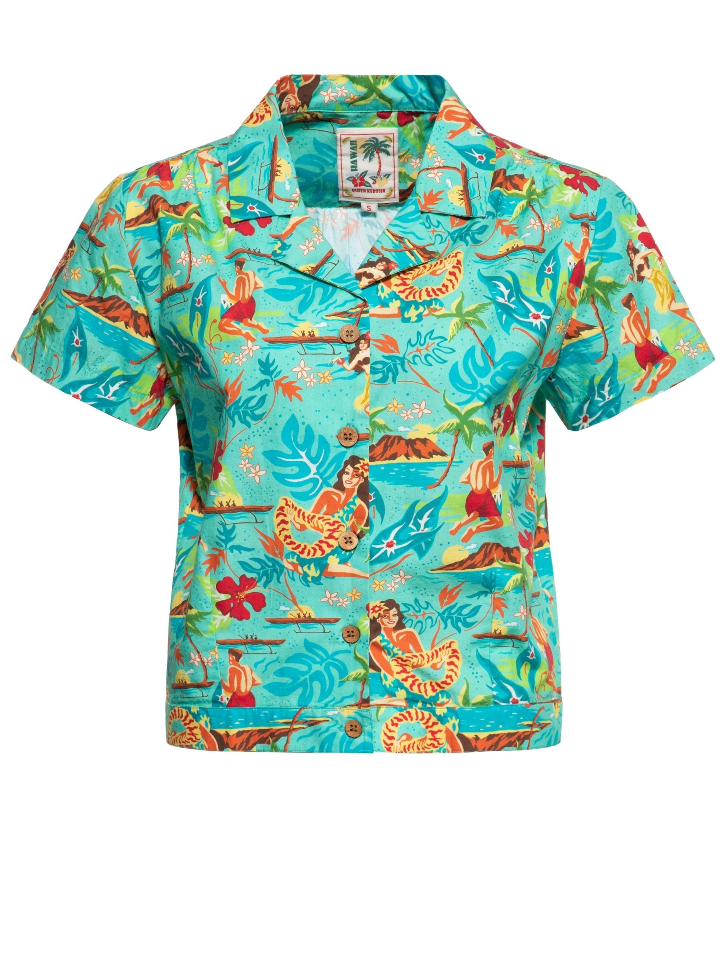 Queen Kerosin Blouse in Green: front
